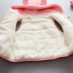 Conjunto de Tres Piezas para Niñas, Abrigo Grueso de Invierno y Otoño, Ropa Acolchada de Algodón con Dibujos Animados - Product Image 5