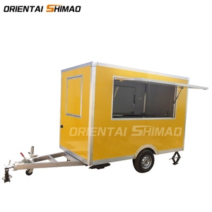 Remorque mobile de nourriture adaptée aux besoins du client par camion de restauration pour la pizza / barbecue / hamburger - Product Image 4