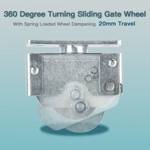 Roues de portail pliantes robustes à 360 degrés, à ressort, <span class=keywords><strong>pour</strong></span> portail coulissant, roue <span class=keywords><strong>coulissante</strong></span> - Product Image 2