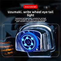 Ampoule LED arrière clignotante DC12V, nouvelle ampoule de frein rotative pour motos, inspirée du Sharingan - Accessoire lumineux pour voiture