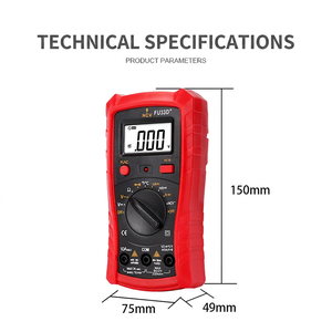 Multímetro Digital de 3 Dígitos, 600V, 10A, Cuerpo de Plástico, Función NCV para Pruebas Eléctricas - Product Image 1