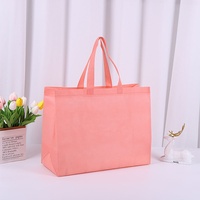 Grand sac à main à bec non tissé personnalisé, estampillage recyclable 50x40x20cm, sac d'emballage à provisions vierge pour utilisation en magasin de vêtements