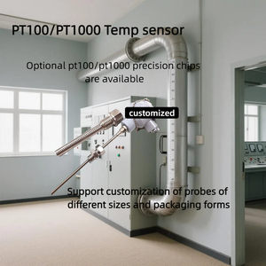 مستشعر درجة حرارة PT1000 من الدرجة الصناعية مع خيط NPT للتبريد والتكييف وأنظمة التحكم في العمليات - Product Image 5