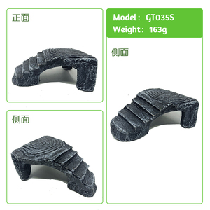 Décor d'aquarium chats, plateforme type tortue, pierre, enclos pour animaux de compagnie, terrasse - Product Image 6