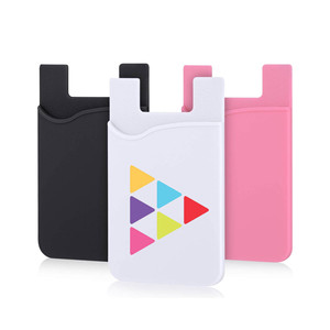 Carteira de silicone para celular, porta-cartões de crédito com logotipo impresso personalizado, carteira para celular, oferta imperdível - Product Image 4