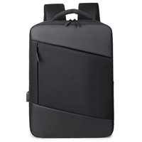 Mochila Ligera Informal para Portátil, Personalizable al por Mayor, con Múltiples Bolsillos y Puerto USB para el Trabajo Diario