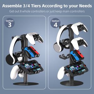 Los estantes de almacenamiento de escritorio de metal de alta calidad son adecuados para consolas de juegos <span class=keywords><strong>PS5</strong></span>/<span class=keywords><strong>PS4</strong></span>/Xbox/ Nintendo Switch 2 - Product Image 5