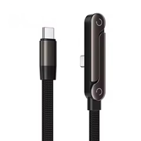 Cable de Datos Trenzado de Nailon USB2.0 con Carga Rápida PD3.0 Tipo-C de 240W de SDL Wholesale, Soporte Giratorio de 360° para Teléfono, Ecológico
