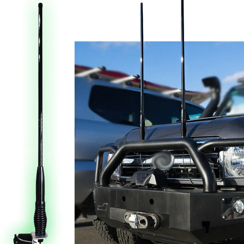 Australia Market vhf 150 -160MHz 4dBi bullbar spring base mount antenna mobile per Garmin Astro Alpha