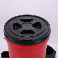 Car Dusty Detailing Kit 10 Seaux Plastique 5L Couvercle Seau de Stockage Savon Eau Hand-Carry 20L PP Bucket