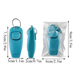 2 in 1 Multifunktion aler Hunde trainer Click Training Clickers Whistle Pet Produkt mit Schlüssel bund für Hund - Product Image 3