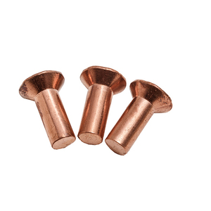 Sarı pirinç bakır bronz cilalı yuvarlak ince mantar Oval CSK düz havşa başkanı katı perçin DIN660 DIN302 DIN7338 DIN660 - Product Image 5
