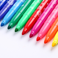 Stylo marqueur lavable effaçable jumbo pour enfants, stylo de couleur d'eau à pointe de feutre gros conseils autres marqueurs de timbre de bingo de dessin
