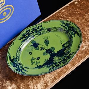 Elegant Floral Europe <b>Disposable</b> Eco-Friendly Ceramic Oval <b>Plate</b> Dish Serving Tray with Gift Box for Business Gifts Home Decor - Product Image 1