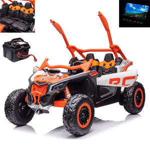 2024 Fábrica al por mayor Ce Ride On Car Niños Eléctrico 24V 4x4 Con Ruedas De Goma Y Cuero - Product Image 1