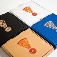 Boîte à pizza carrée personnalisée en gros, impression personnalisée, qualité alimentaire, emballage UV, 12, 16, 18 pouces, taille personnalisée pour restaurant de pizzas