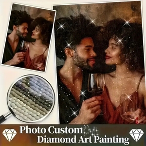 Direct Source Custom Photo Diamond Painting Dropshipping, 5D Diamond Art <span class=keywords><strong>Kit</strong></span> avec accessoires complets - Product Image 6