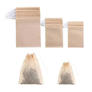 Food Grade Organic Biodegradable Disposable Green Sachet Filter Envelope Pouches Organizer Tea Left Packaging Bag For Loose Tea