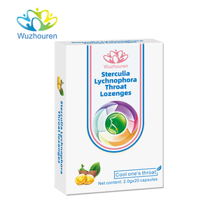 OEM ODM ผ่อนคลายคอ Sterculia lychnophora คอ lozenges บรรจุภัณฑ์ที่กำหนดเอง