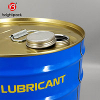 Fûts de stockage en acier de qualité alimentaire, capacité de 55 gallons