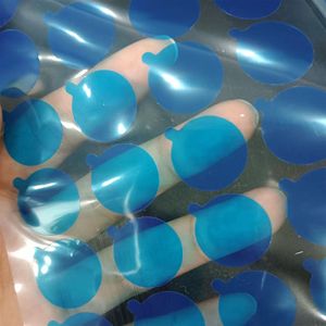 Film de protection bleu en PE pour composants électroniques, autocollants ronds adhésifs de 12mm, étiquetage antistatique et étanche - Product Image 1