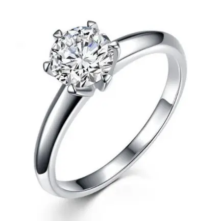 Amazon Wedding Ring Hot Sale S925 silver Women Jewelry Gift Custom Mens Party Diamond CLASSIC