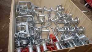 Rouleau de tirage de câble en aluminium Poulie de câble d'angle Rouleau de pose de câble Rouleaux de guidage en nylon - Product Image 6