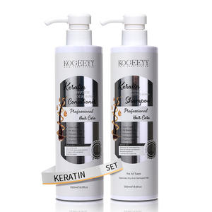 Shampoo Kogeeyy à la kératine et aux peptides 550ml, ensemble réparateur pour cheveux secs et abîmés - Product Image 1