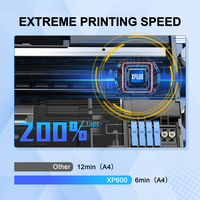 Impresora DTF de Escritorio A3 con Cabezal Epson XP600, Máquina de Impresión Directa a Película PET para Camisetas, Algodón, Lona, Impresión para Pequeñas Empresas