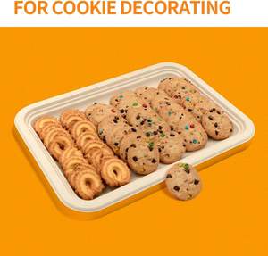 Plateaux alimentaires carrés jetables extra larges <span class=keywords><strong>de</strong></span> 14 pouces, robustes, pour écrevisses, homards, desserts, <span class=keywords><strong>fruits</strong></span> <span class=keywords><strong>de</strong></span> <span class=keywords><strong>mer</strong></span>, grillades et fêtes - Product Image 6