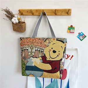 Bolso de Hombro de Gran Capacidad para Mujer, Venta al por Mayor de Fábrica, Bolso de Algodón Bordado con Mickey Mouse, Bolso de <span class=keywords><strong>Viaje</strong></span> Informal - Product Image 6
