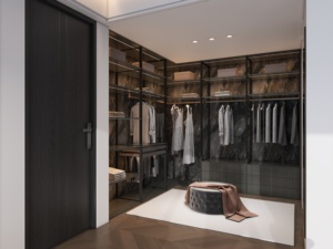 Kingliye Contemporary Design Aluminum Alloy Bedroom <strong>Cupboards</strong> Modern Walk-in Closet Wardrobe Systems <strong>Grey</strong> ISO9001 Certified for - Product Image 3