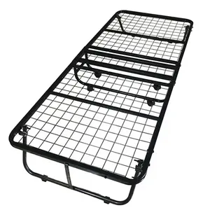 Factory price direct sale whole metal folding bed frame for office space save lunch break folding bed sofa bed with mattress