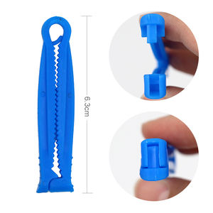 Pince hémostatique jetable de cordon ombilical de porcelet d'équipement vétérinaire pince de cordon ombilical de couleur bleue pour le porc - Product Image 5