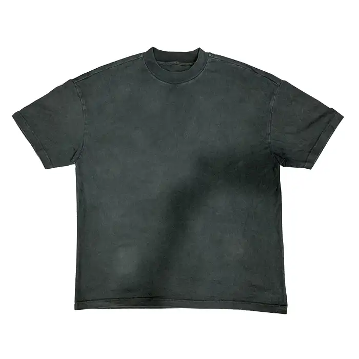 Bulk Verkoop Premium Blank Zwaargewicht T-shirt Vintage Stijl Unisex T-shirt Mannen Korte Mouw Kledingstuk Geverfd Zuur Wassen T-shirt