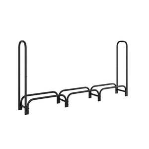 Support de rangement pour bûches en acier avec logo personnalisé moderne, finition peinte en poudre pour une utilisation en extérieur - Product Image 3