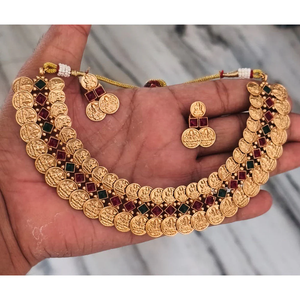 Juego de Collar Tradicional de Piedra Pota Mate Jewel Emarket-12731589PGR - Product Image 3