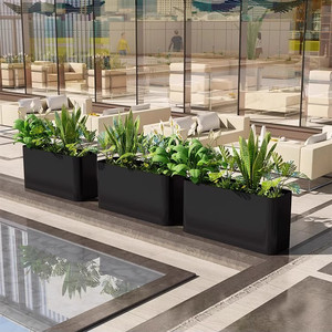 Jardinière de sol en acier inoxydable moderne et antique, tailles personnalisées pour balcon, rue commerciale, plantation - Product Image 5