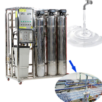 Usine de traitement d'eau par osmose inverse industrielle semi-automatique électrique 1000 LPH pour l'eau de puits, l'eau du robinet, les bouteilles et l'emballage en fûts