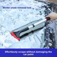 Brosse à neige Oxford pour voiture, en alliage d'aluminium télescopique, grattoir multifonctionnel pour le nettoyage des vitres, en plastique, 40x11,5 cm, marque OEM XC-001