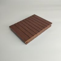 Revêtement de terrasse en bambou neutre en carbone de 25mm x 140mm Surface antidérapante rainurée Utilisation durable avec technologie exclusive