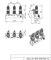 Reconectador Automático Trifásico 38KV 25KA 1250A para Montaje en Poste Exterior/Instalación en Subestación, Interruptor de Vacío de Alta Fiabilidad