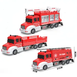 1:36 Scale Metal Engineering Car Toys 3 Style Mixed Fire Engine 1pcs Alloy Diecast Fire Fighting Truck Toy Car for Kids