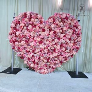 Heart Shape Pink Wedding Artificial Flower <b>Wall</b> Wedding Decoration Backdrop Artificial Flowers Customizable Flower <b>Wall</b> - Product Image 4