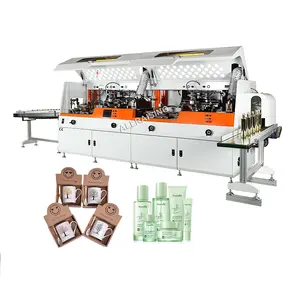 High speed silk screen printing machine China bottle cups silk screen printer two colors cylinder cosmetic tube printers