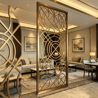 Panneau de séparation de pièce vertical en acier inoxydable 304, écran de confidentialité, décoration murale, design moderne pour hall d'hôtel