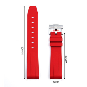 Per <span class=keywords><strong>Rolex</strong></span> Submariner 20mm arco cinturino in Silicone <span class=keywords><strong>accessori</strong></span> per orologio impermeabile per Submariner Explorer - Product Image 5