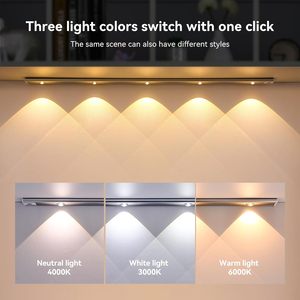 40cm Rechargeable LED <b>Motion</b> Sensor Crystal Cabinet <b>Light</b> 3 Color Temps Living Room Wall-mounted European Design Lighting - Product Image 4