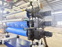 Calandre à trois rouleaux pour feuilles/plaques en polymère HDPE LLDPE PVC TPO avec contrôle PLC et charge de serrage de 200 kN