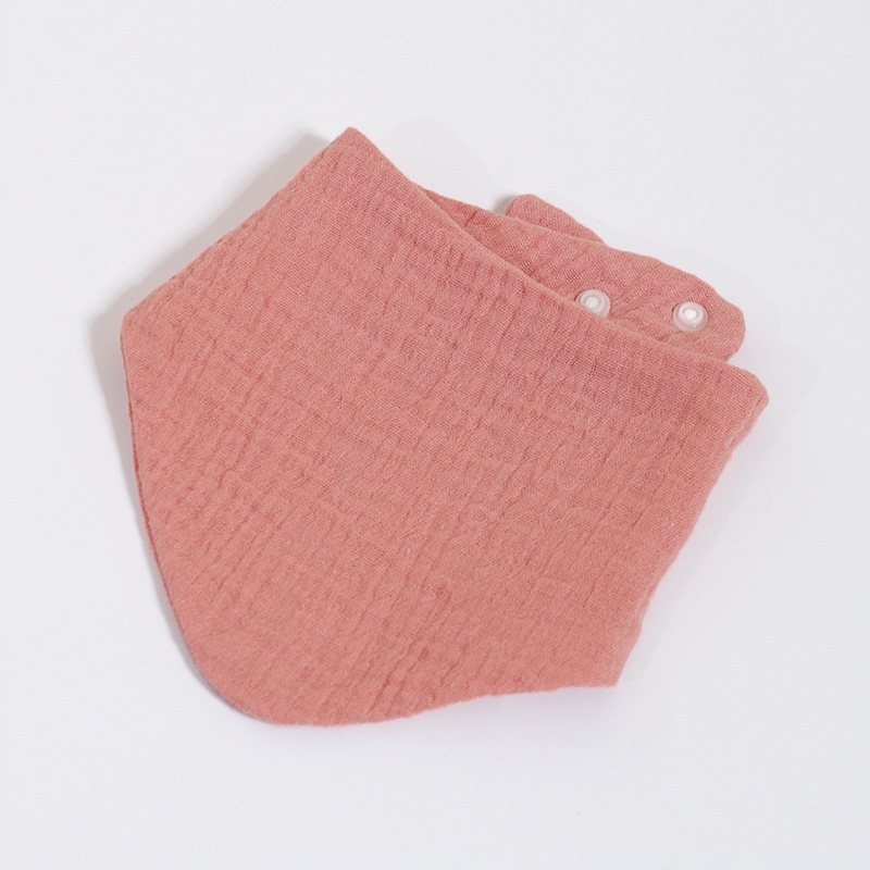 Plain triangle towel-brick red